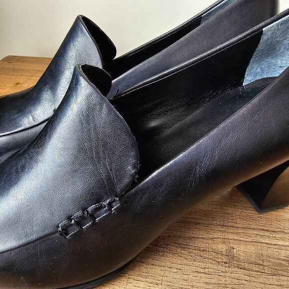 NEVER WORN FRANCO SARTO NOLAN BLACK GENUINE LEATHER PUMP SIZE 10 WOMENS - Picture 4 of 16